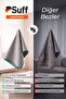 Wandelröschen Microfiber Professional Wide Glass and Surface Cleaning Cloth 70X50 cm Green - 5