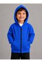 Unisex Children's Saks Blue 100% Cotton Cardigan 3-Ply Fabric Without Shardons (4-Season) - 4