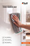 Wandelröschen Microfiber Professional Wide Glass and Surface Cleaning Cloth 70X50 cm Green - 4