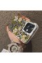 Oppo A3/A3X 4G/5G Compatible Aesthetic Floral-Leopard Pattern Case Acrylic Hard Back Silicon Edge - 4