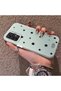 Samsung Galaxy A32 4g Compatible Edge Striped Black Star Pattern Protective Case Acrylic Hard Back Silicon Edge - 3