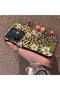 Vivo V60 Compatible Aesthetic Floral-Leopard Pattern Case Acrylic Hard Back Silicone Edge - 3
