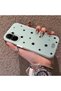 Realme C67 4g Compatible Edge Striped Black Star Pattern Protective Case Acrylic Hard Back Silicone Edge - 3