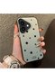 حافظة حماية متوافقة مع iPhone 16 ذات خطوط جانبية ونمط نجمة سوداء وحافة من السيليكون الصلب من الأكريليك - 2