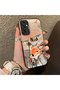 Samsung Galaxy M15 Compatible Cartoon Fox Nick Patterned Case Acrylic Hard Back Silicon Edge - 2