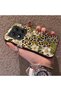 Xiaomi Redmi Note 14 Pro 4G/5G Compatible Aesthetic Floral-Leopard Pattern Case Acrylic Hard Back Silicone Edge - 4