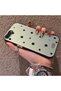 حافظة حماية متوافقة مع هاتف iPhone 7 Plus/8 Plus، ذات خطوط جانبية ونمط نجمة سوداء، مصنوعة من الأكريليك الصلب وحافة من السيليكون - 3
