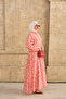 Women's Watercolor Floral Patterned Dress Pink - 4