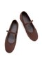 Suede Buckle Mary Jane Wedge Heel Women's Ballerinas - 3
