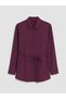 Beli Belted Women's Shirt - Plum - 2