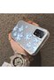 Blue Flower Printed Phone Case for Xiaomi Redmi Note 11 Pro 4G/5G Compatible Acrylic Hard Back Panel with Silicone Edges - 4