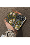 Tecno Camon 40 Pro 5g(Cm7) Compatible Aesthetic Floral-Leopard Pattern Case Acrylic Hard Back Silicone Edge - 4