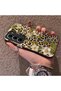 Infinix Hot 60 Pro Plus Compatible Aesthetic Floral-Leopard Pattern Case Acrylic Hard Back Silicone Edge - 3