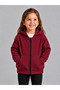 Unisex Children's Bordo 100% Cotton Cardigan 3-Ply Fabric Without Shardons (4-Season) - 2