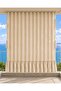 Cream Fluffy Balcony Curtain with Enxboy Option and Laces - 2