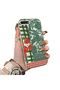 Vegetable Flower Pattern Phone Case with Silicone Edges and Acrylic Hard Back Panel Compatible with iPhone 7 Plus/8 Plus