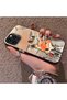 iPhone 13 Pro Compatible Cartoon Fox Nick Pattern Case Acrylic Hard Back Silicon Edge - 3