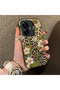 Realme C55 Compatible Aesthetic Floral-Leopard Pattern Case Acrylic Hard Back Silicone Edge - 2