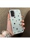 Samsung Galaxy A73 Compatible Edge Striped Black Star Pattern Protective Case Acrylic Hard Back Silicon Edge - 2