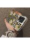 Oppo A6 Pro 4G/5G Compatible Aesthetic Flower-Leopard Pattern Case Acrylic Hard Back Silicon Edge - 4