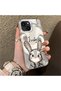 Cartoon Fox Judy Pattern Case Compatible with iPhone 14 Plus/15 Plus Acrylic Hard Back Silicon Edge - 2