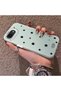 iPhone 16E Compatible Edge Striped Black Star Pattern Protective Case Acrylic Hard Back Silicone Edge - 3