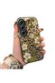 Tecno Camon 40 Pro 5g(Cm7) Compatible Aesthetic Floral-Leopard Pattern Case Acrylic Hard Back Silicone Edge
