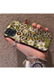Samsung Galaxy A12/M12 Compatible Aesthetic Flower-Leopard Pattern Case Acrylic Hard Back Silicone Edge - 3