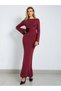 Rochie maxi, bordo - M - 3