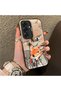 Samsung Galaxy S25 Compatible Cartoon Fox Nick Patterned Case Acrylic Hard Back Silicone Edge - 2
