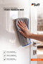 Wandelröschen Microfiber Non-Marking Window and Bathroom Mirror Cleaning Cloth 40X40 cm Dark Blue - 4