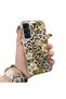Samsung Galaxy A05S Compatible Aesthetic Floral-Leopard Pattern Case Acrylic Hard Back Silicone Edge