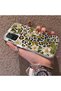 Xiaomi Redmi Note 10 4G/Note 10S Compatible Aesthetic Flower-Leopard Pattern Case Acrylic Hard Back Silicon Edge - 4