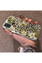 Samsung Galaxy A21S Compatible Aesthetic Flower-Leopard Pattern Case Acrylic Hard Back Silicone Edge - 3