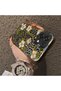 Oppo A6 Pro 4G/5G Compatible Aesthetic Flower-Leopard Pattern Case Acrylic Hard Back Silicon Edge - 4