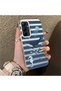 Samsung Galaxy A35 Compatible Sea Creatures Whale Horse Seahorse Patterned Case Acrylic Back Cover Silicone Edge - 2