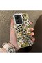 Xiaomi Redmi 13C 4G/5G Compatible Aesthetic Floral-Leopard Pattern Case Acrylic Hard Back Silicone Edge - 2