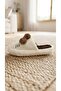 Women's Brown Hello Motif Furry House Slippers 3 cm Byndti̇mjhk01 - 8