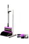 Broom and long-handled dustpan, three-piece scraper set, 180-degree rotatable, upright dustpan and b