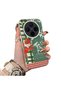 Vivo X300 Compatible Acrylic Hard Back Panel with Silicone Edges Vegetable Flower Pattern Phone Case