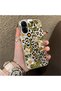 Realme C67 4g Compatible Aesthetic Floral-Leopard Pattern Case Acrylic Hard Back Silicone Edge - 2