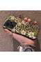 Xiaomi Redmi Note 13 Pro Plus+ 5g Compatible Aesthetic Floral-Leopard Pattern Case Acrylic Hard Back Silicone Edge - 4