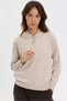 Women's Polo Collar Diamond Lace-Up Knitwear Sweater Beige