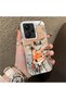 Xiaomi Redmi Note 13 Pro Plus+ 5g Compatible Cartoon Fox Nick Patterned Case Acrylic Hard Back Silicon Edge - 3