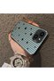 iPhone 14 Plus/15 Plus Compatible Edge Striped Black Star Pattern Protective Case Acrylic Hard Back Silicone Edge - 4