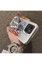 Tecno Spark 40C Compatible Hard Acrylic Back Silicone Edge Lens Protection Mechanical Robot Pattern Case - 4