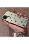 Realme C21 Compatible Edge Striped Black Star Pattern Protective Case Acrylic Hard Back Silicone Edge - 3
