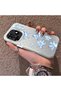 Tecno Spark 10 Pro(Ki7) Compatible Acrylic Hard Back Panel with Silicone Edges Blue Flower Print Phone Case - 3