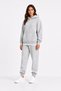 Women's Gray Oversize Hoodie Jogger Set Relaxed Fit Hooded Sweatshirt Tracksuit Set - 2