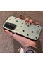 Samsung Galaxy A54 Compatible Edge Striped Black Star Pattern Protective Case Acrylic Hard Back Silicone Edge - 3